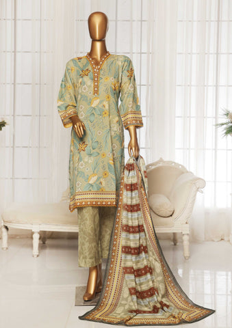 Wabasta 3pcs Printed Lawn 001