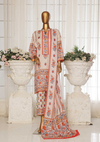 Wabasta 3pcs Printed Lawn 005