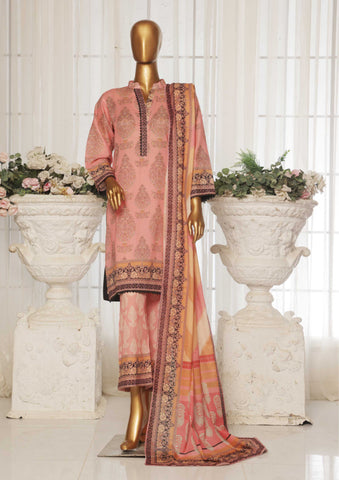 Wabasta 3pcs Printed Lawn 006