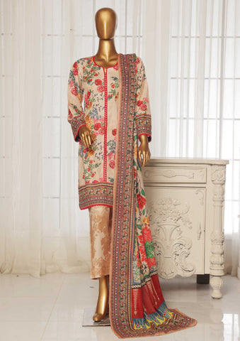Wabasta 3pcs Printed Lawn 008